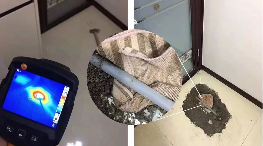 使用红外热像仪无损诊断地暖渗漏，轻盈快捷！